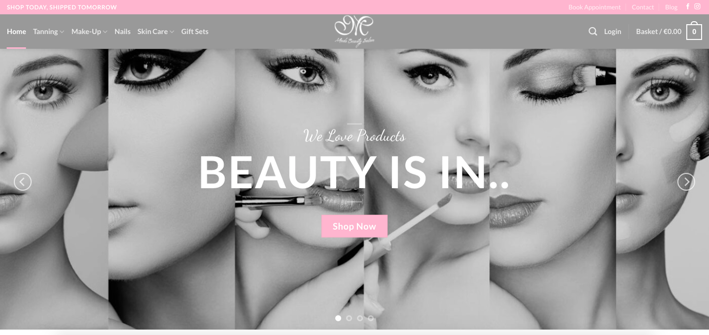 beauty salon website designers dublin