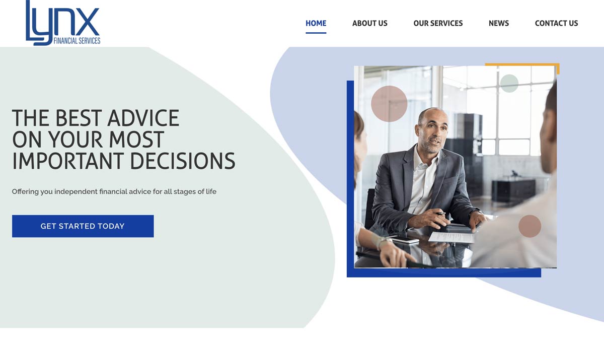 Financial Services Dublin Website Design