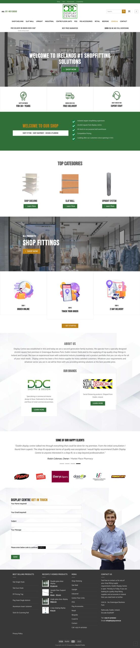 retail fitout ecommerce website design