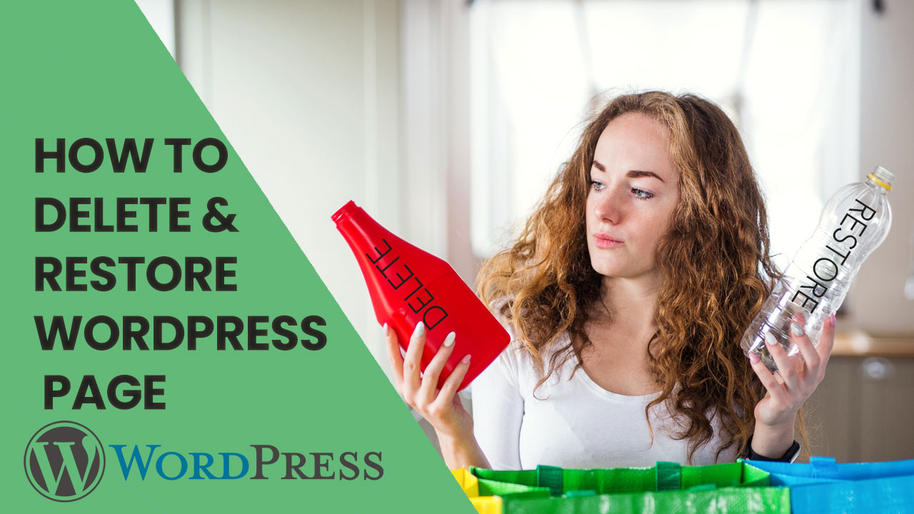 How To Delete and Restore A Wordpress Page {or Blog Post}